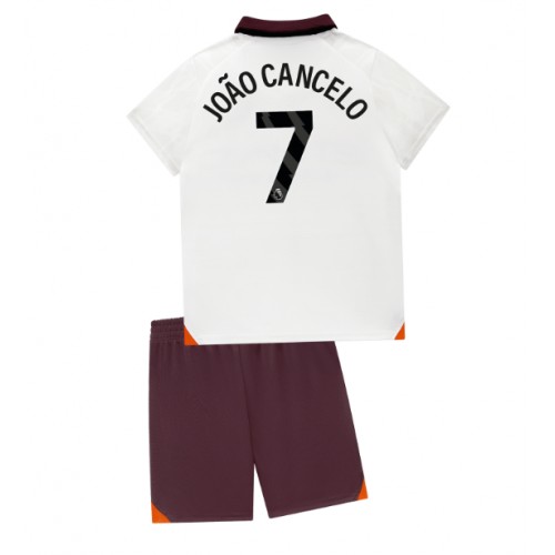 Manchester City Joao Cancelo #7 Bortedraktsett Barn 2023-24 Kortermet (+ Korte bukser) Manchester City Joao Cancelo #7 Bortedraktsett Barn 2023-24 Kortermet (+ Korte bukser)